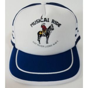 Musical Ride Three Stripe Truckers Hat Equestrian Horse Canadian Mounted Police